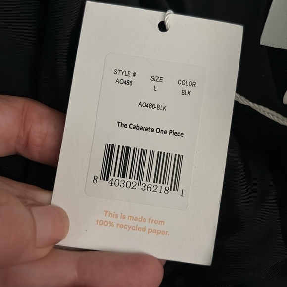 Andie The Cabarete One Piece Swimsuit Black size L NWT - Picture 8 of 9